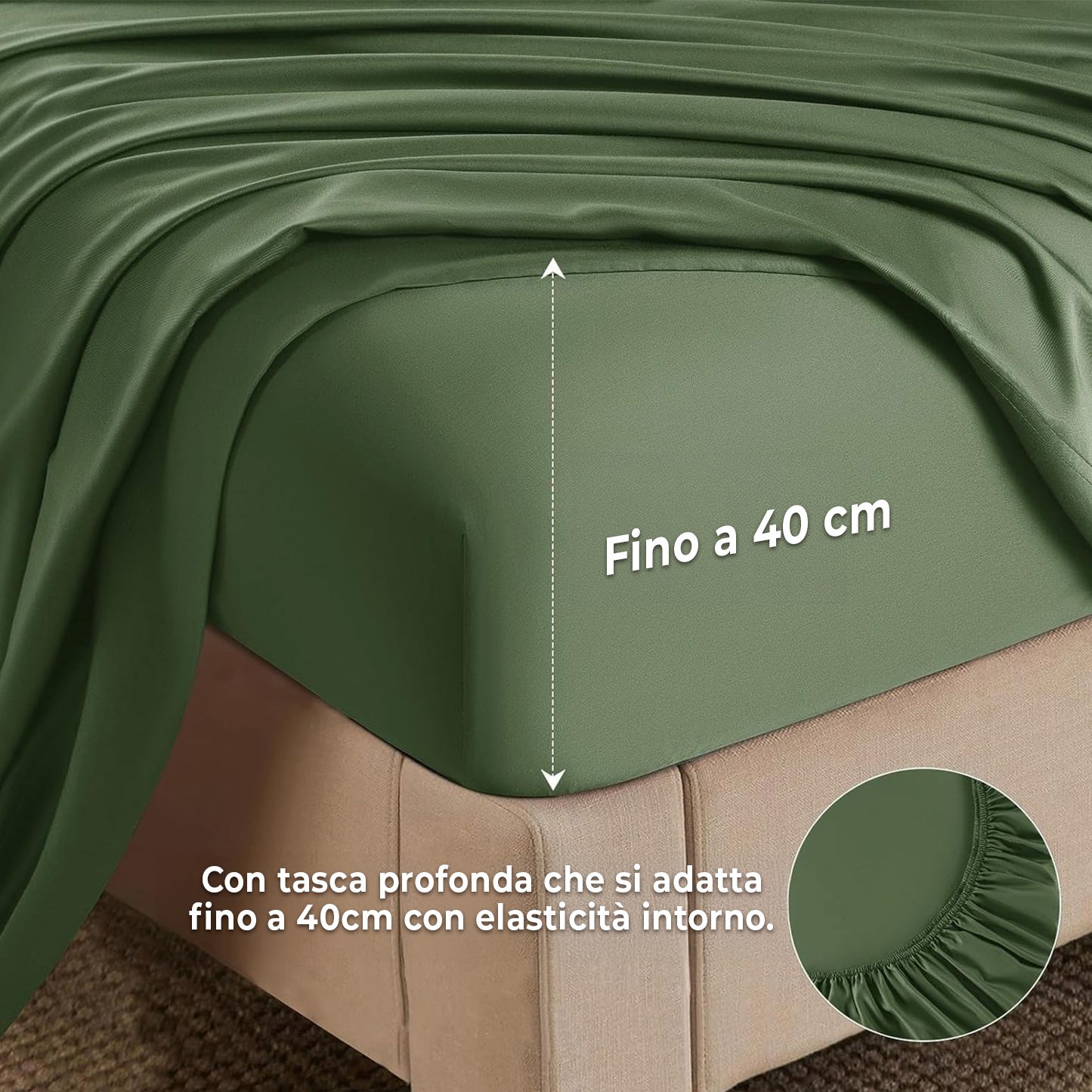 Set completo da letto in fibra di bambù