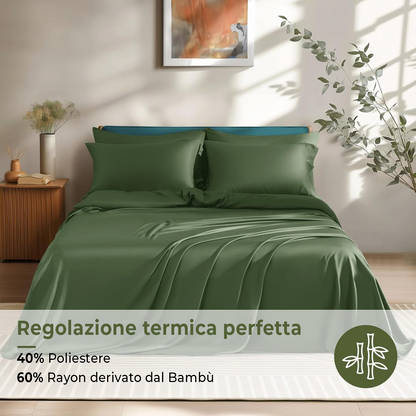 Set completo da letto in fibra di bambù