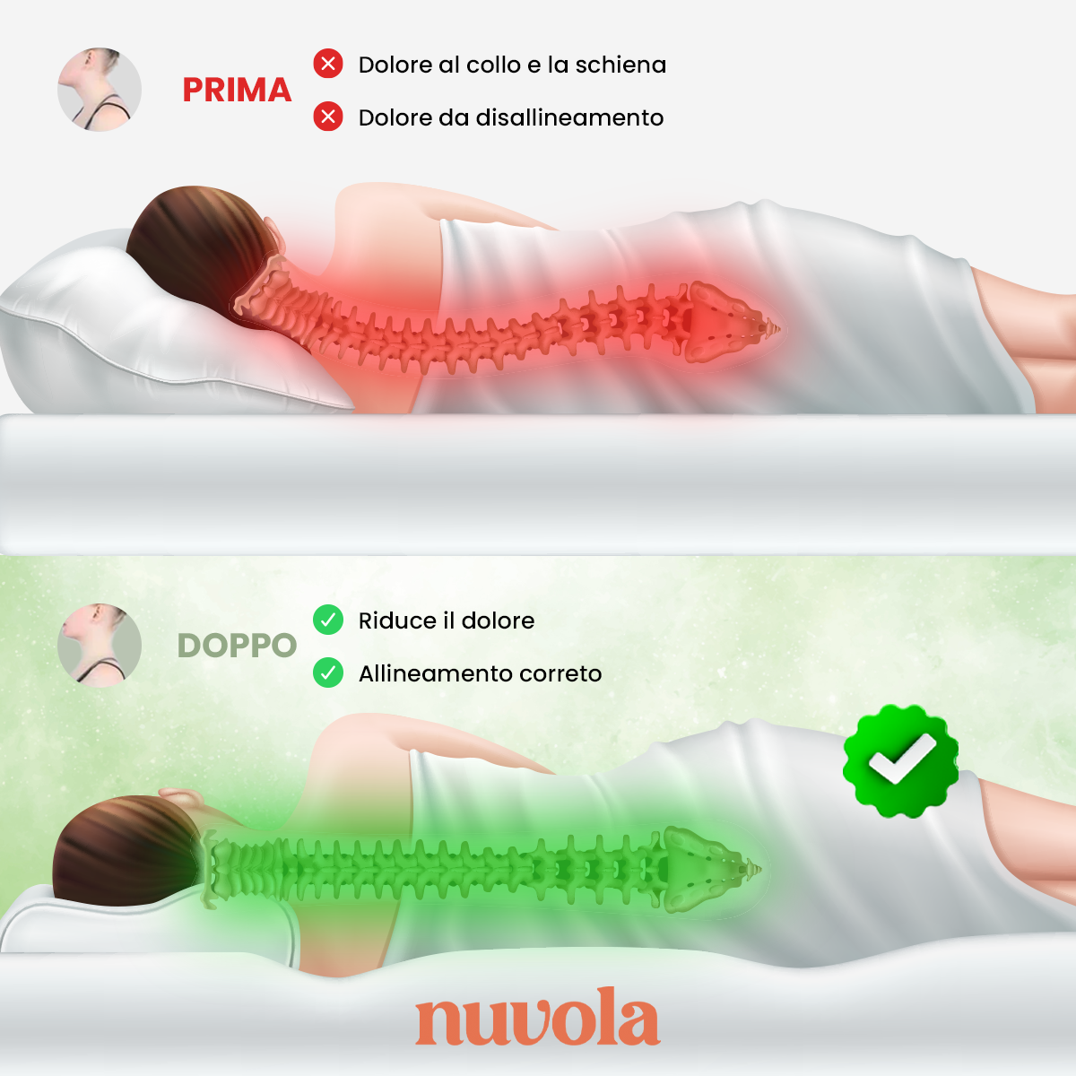 Cuscino Snow™ – Sollievo dal dolore